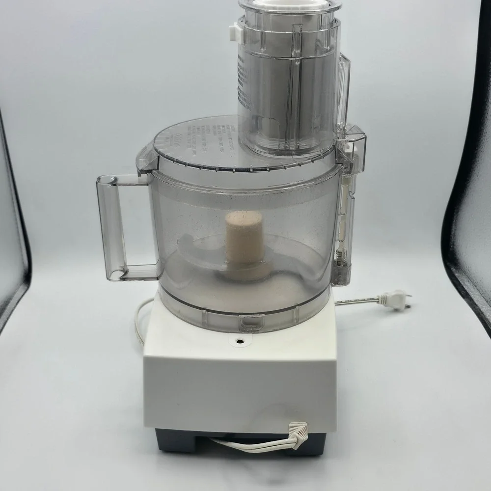 Cuisinart Food Processor Deluxe 11 White DLC-861TX Metal Blade Vintage Kitchen